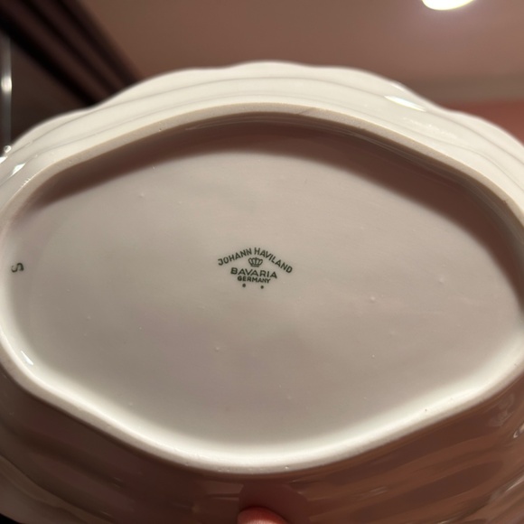 Johann Haviland MICHELE Oval Vegetable Bowl 10.75" Long 7.5" Wide 2.5" High - Picture 9 of 12
